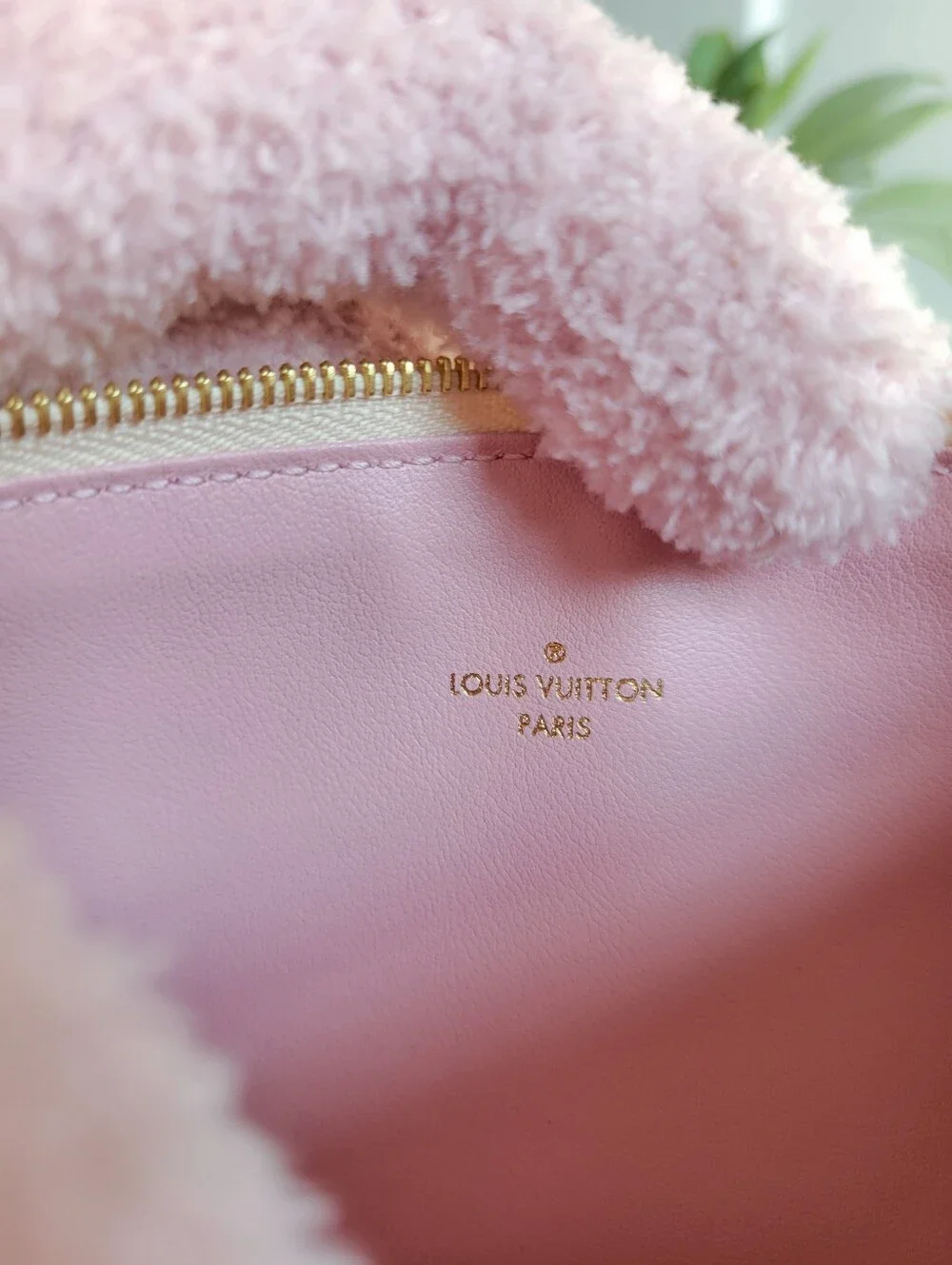 Louis Vuitton FELICIE Insert Coin Make Up Purse Wallet Damier Azur Rose